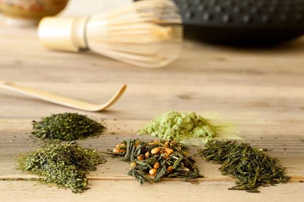 Forskellige slags grøn te