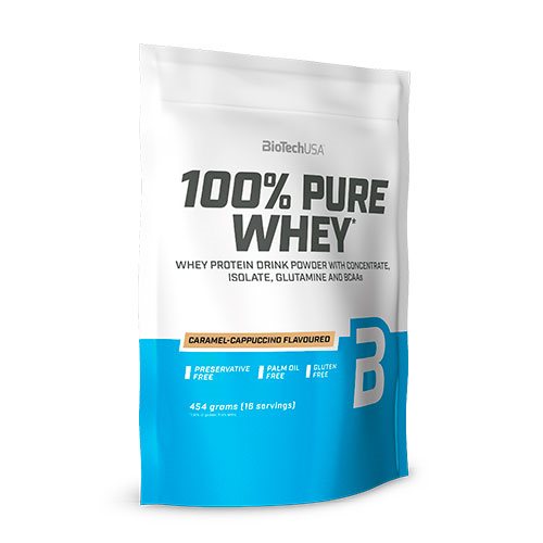 100% Pure Whey Protein pulver Caramel-Cappuccino
