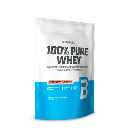 100% Pure Whey Protein pulver Strawberry