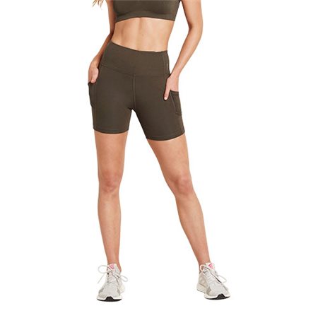 5" High-Waist Shorts Dark Olive str. L Motivate