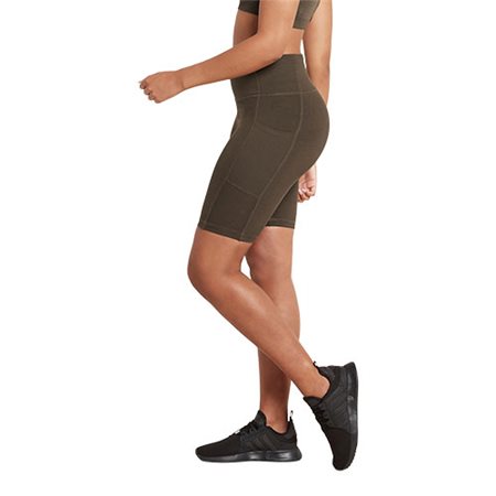 8" High-Waist Shorts Dark Olive str. XL Motivate