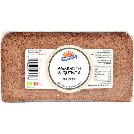 Amaranth og quinoa brød i skiver Ø