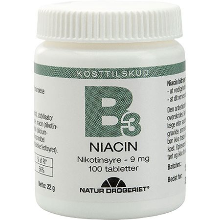 B3 Niacin Nikotinsyre 9 mg