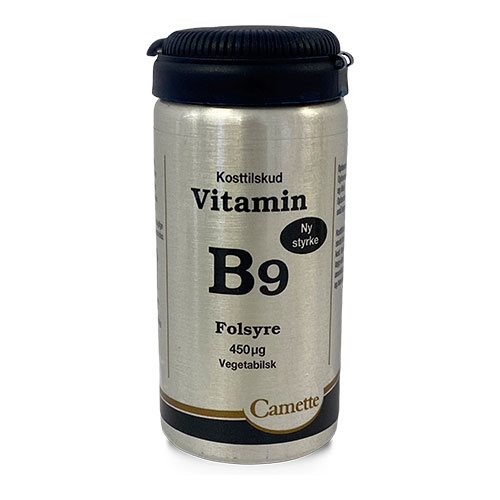 12: B9 vitamin folsyre  450mcg