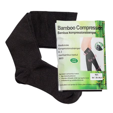 Bambus kompressionsstrømper M/L