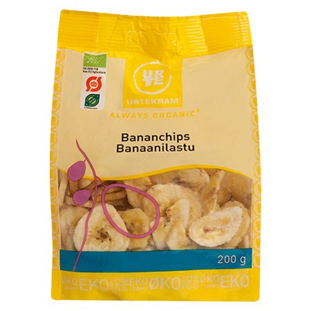 Bananchips sprød snack Ø