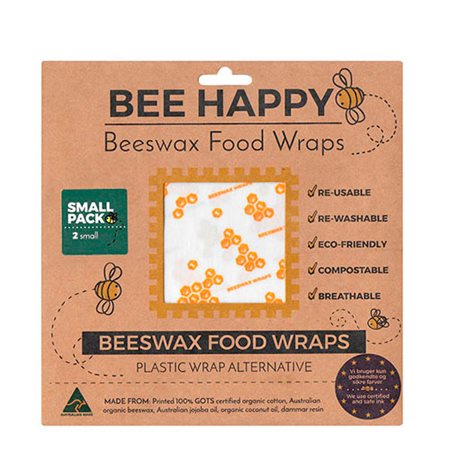 Beeswax Food Wraps 2 x Small