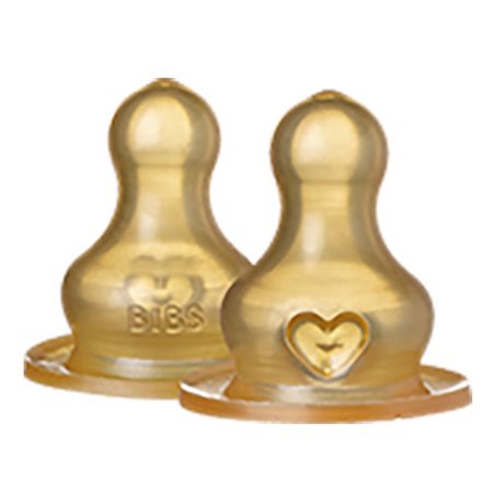 BIBS Bottle Nipple 2 PACK Latex Fast Flow