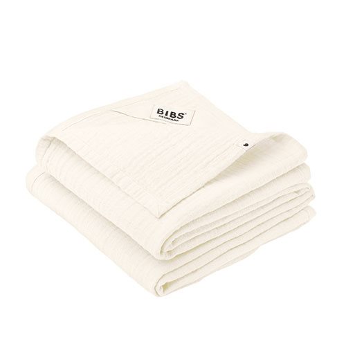 BIBS Muslin Cloth 2-pack 70x70 cm Ivory