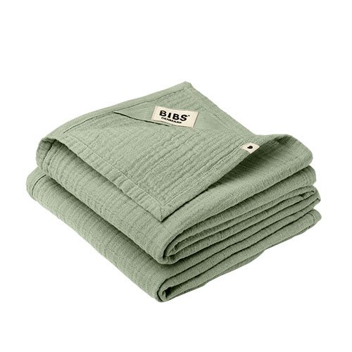 BIBS Muslin Cloth 2-pack 70x70 cm Sage