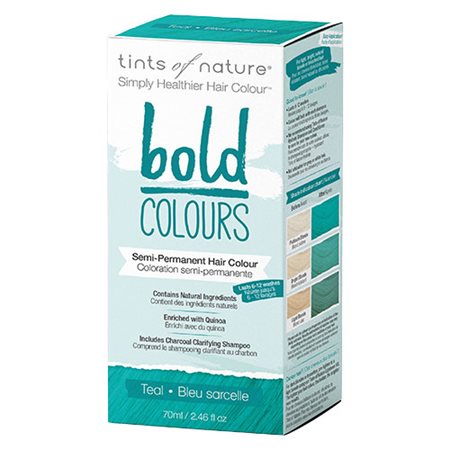 Bold Teal Grøn hårfarve Tints of Nature