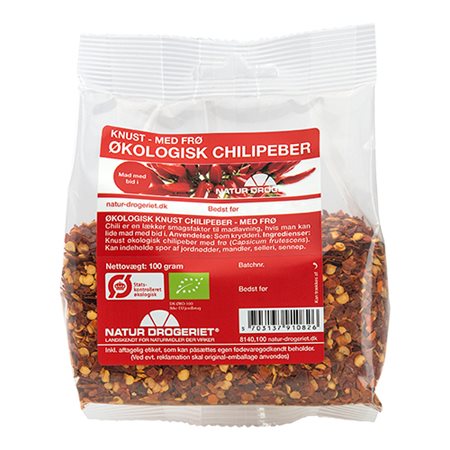 Chili knust m. frø Ø