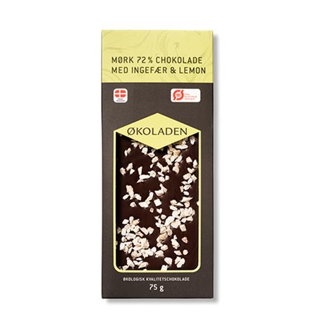 Chokolade mørk ingefær/lemon Ø