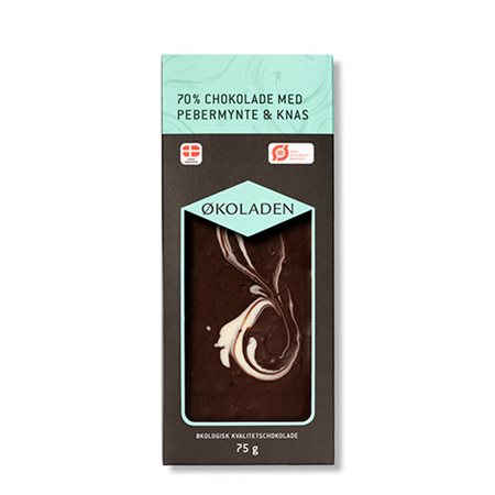 Chokolade pebermynte/knas Ø