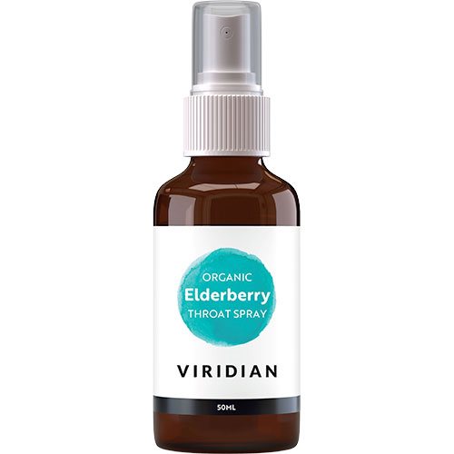 Viridian Nutrition Elderberry Throat Spray Halsspray Økologisk