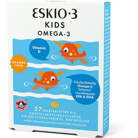 Eskio-3 Kids Chewable Omega-3 orange