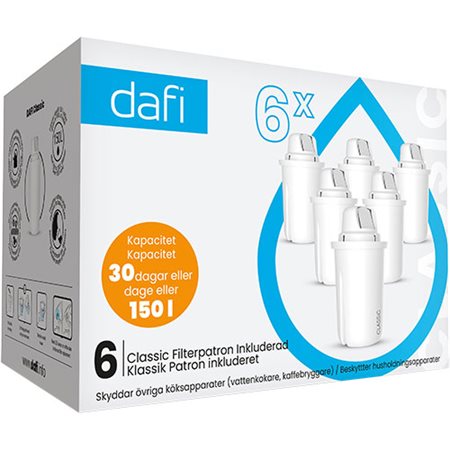 Filterpatroner 6-pack Dafi