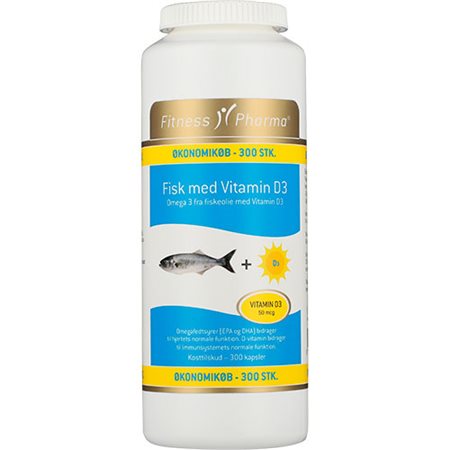 Fisk med Vitamin D3 Fitness Pharma