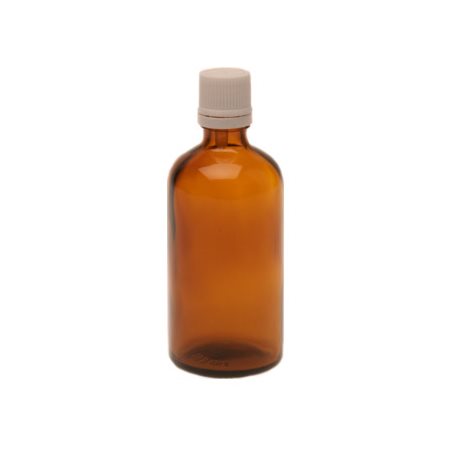 Flaske m. låg og dråbetæller (100 ml)