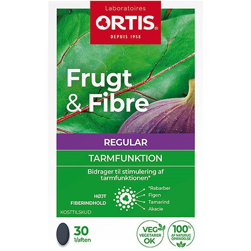 Ortis Frugt og Fibre tabletter – 30 tab