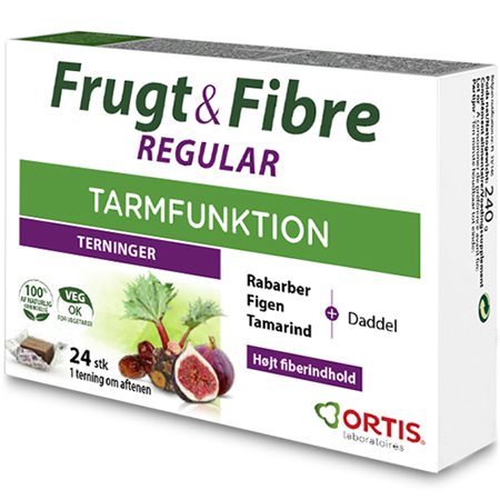Frugt & Fibre tyggeterning 24 stk