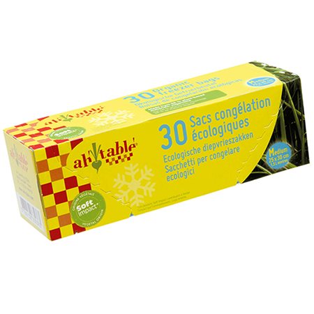 Fryseposer af bioplastik 30 stk   2,5L