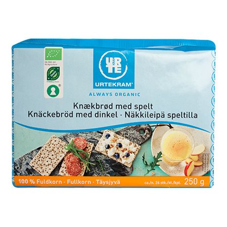 Fuldkornsknækbrød m. spelt Ø