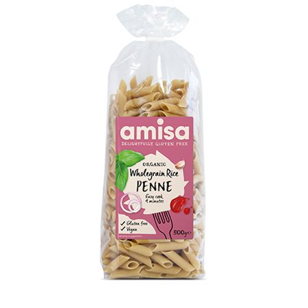 Fuldkornsris Penne pasta Ø