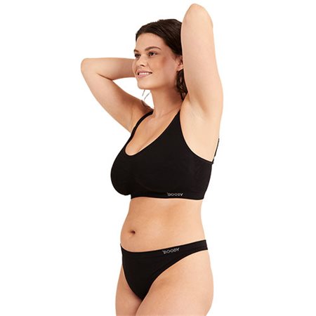 Full Bust Wireless Bra Sort str. XL