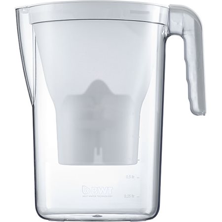 Glaskande 1,4L Hvid m. magnesium filter