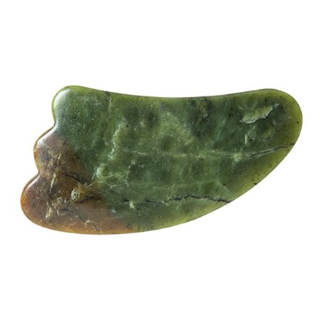 Gua Sha grøn jade