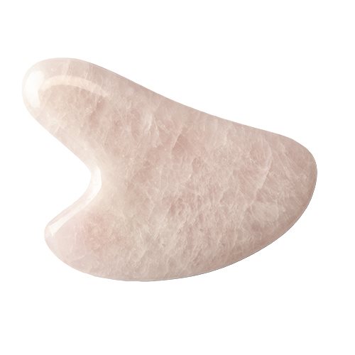 Billede af A Pure Mind Gua sha Heart rosa kvarts - 1 stk