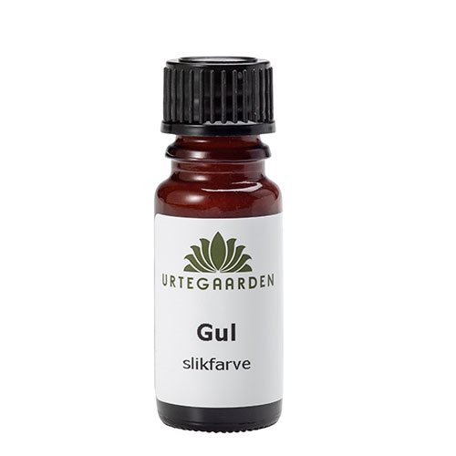 Urtegaarden Gul slikfarve – 10 ml