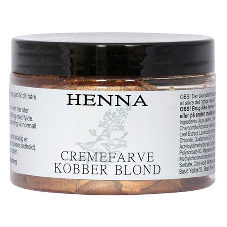 Henna cremefarve kobber blond