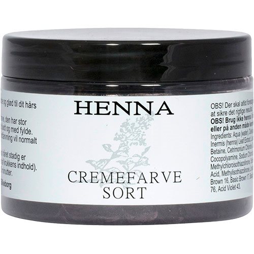 Henna cremefarve sort – 140 ml