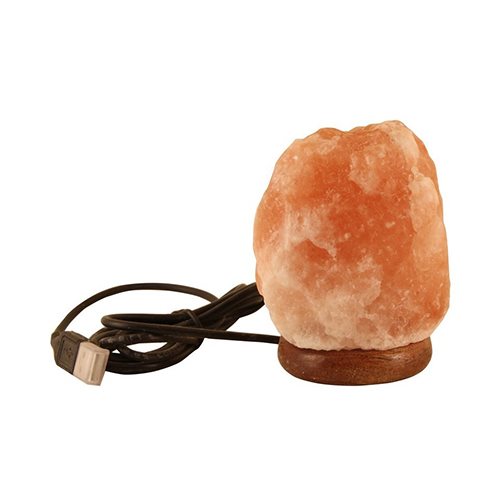 Billede af Himalaya salt USB lampe naturel pink 500-1000g