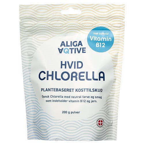 Hvid Chlorella pulver