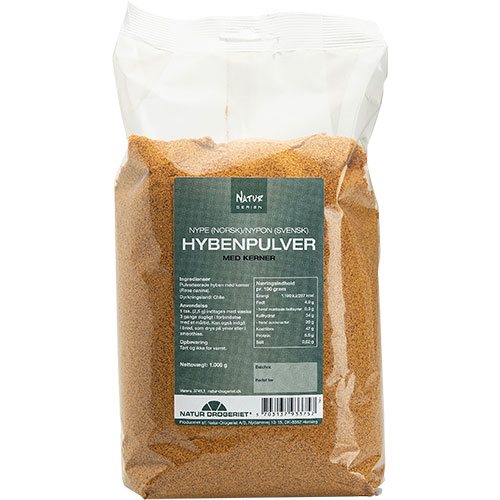 Billede af Natur-Drogeriet Hyben pulver fint m. kerner - 1 kg