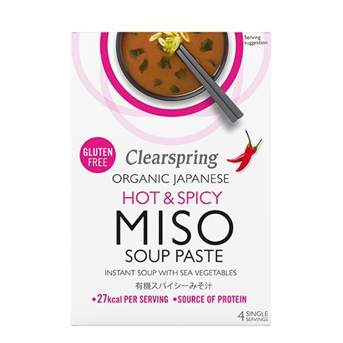Instant Miso Soup Hot & Spicy ø Fra Clearspring
