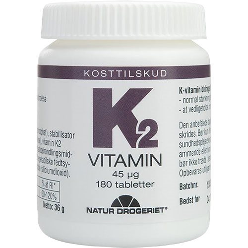 Natur-Drogeriet K2-vitamin – 180 tab