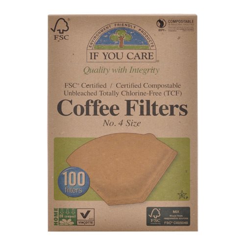 Billede af Kaffefilter ubleget no. 4 100 stk