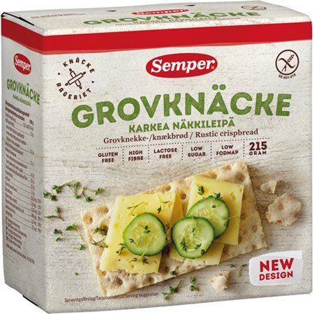 Knækbrød grov glutenfri Semper