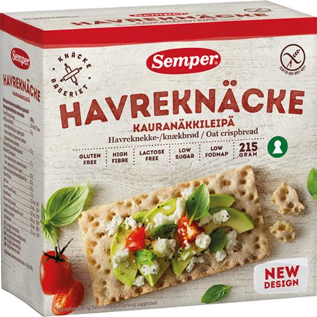 Knækbrød havre glutenfri