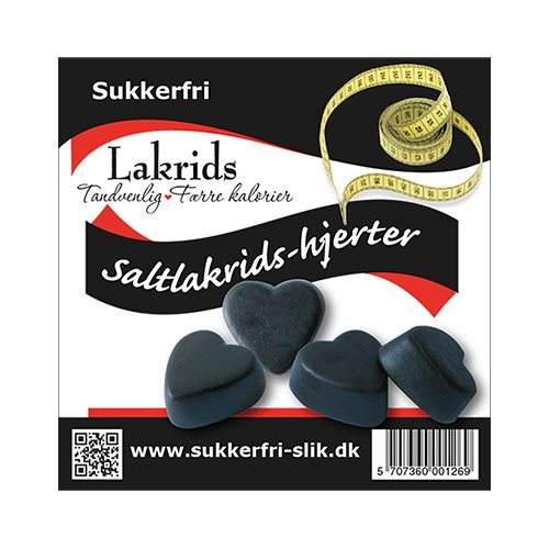 Lakridshjerter salt sukkerfri