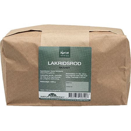 Lakridsrod skåret