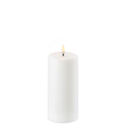Led Bloklys Nordic White Smooth 7 8x15 Cm 1 Stk Fra Uyuni Lighting