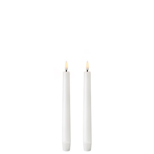 Uyuni Lighting Led Kronelys Nordic White Smooth 2 Pack 2 3x20 1 Pk