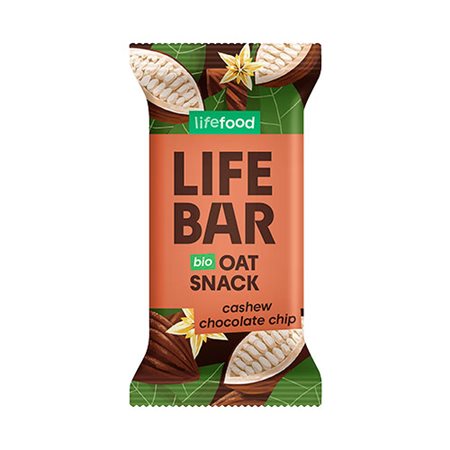 Lifebar Havre Snack Cashew/Chocolate Chip Ø
