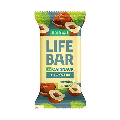 Billede af Lifebar Havre Snack Protein Hazelnut Crunch Ø