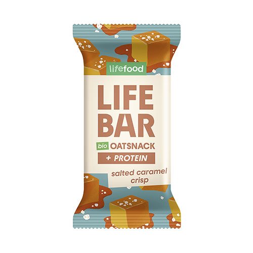 Billede af Lifebar Havre Snack Protein Salted Caramel Crisp Ø